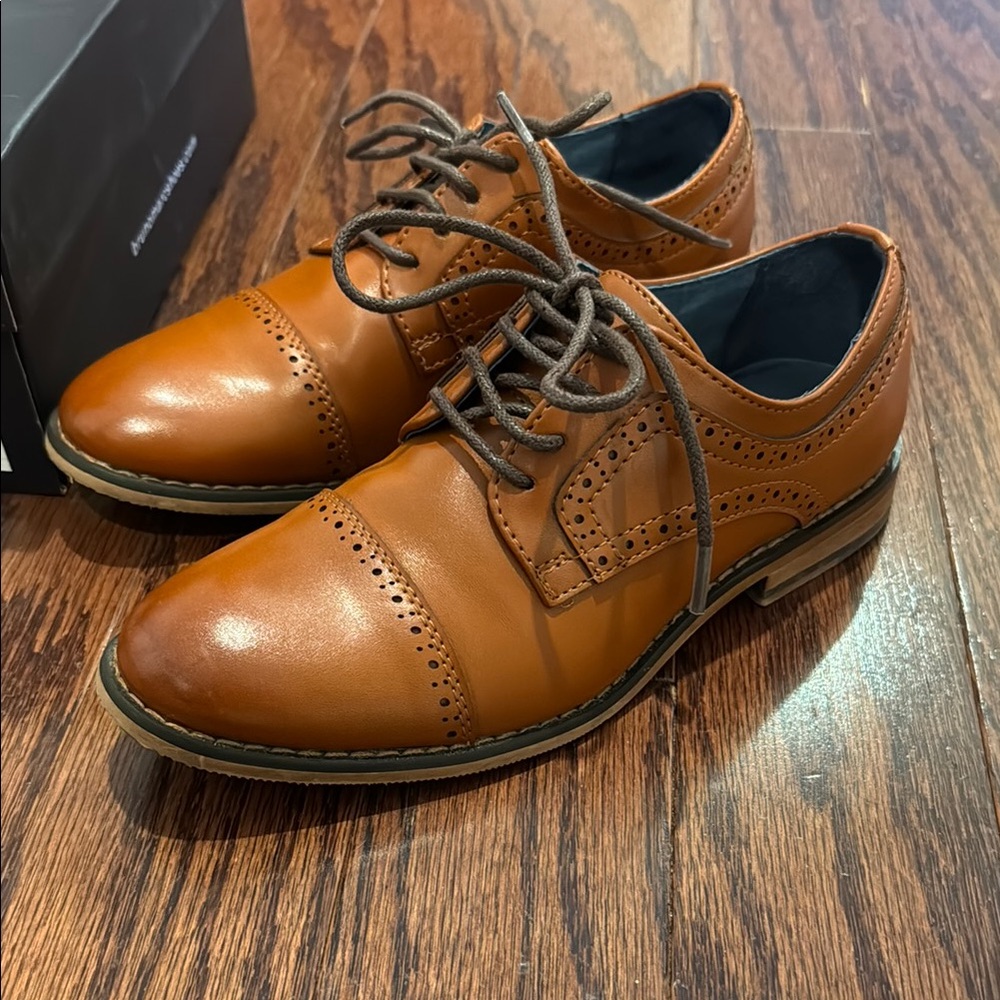 Brown Leather Men's Dress Shoes